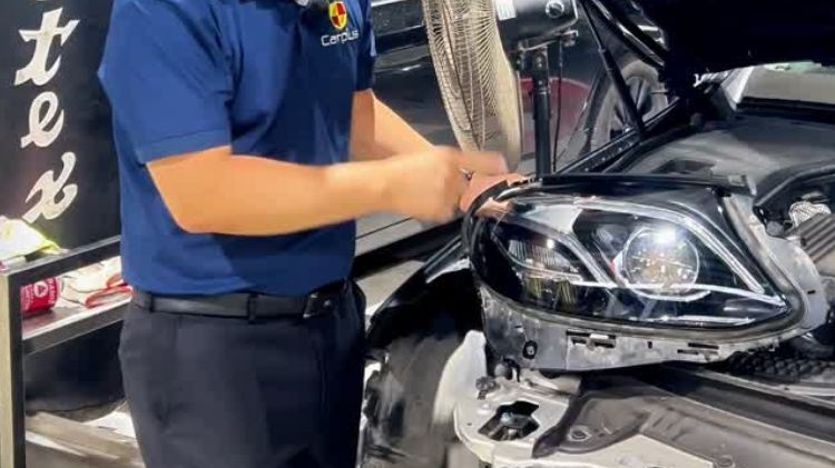 Sửa đèn Mercedes E250 vào nước: Giải pháp tiết kiệm chi phí tại Carplus